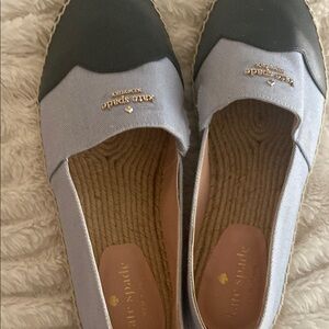 Kate Spade Espadrilles Black Gray Slip-On Comfort